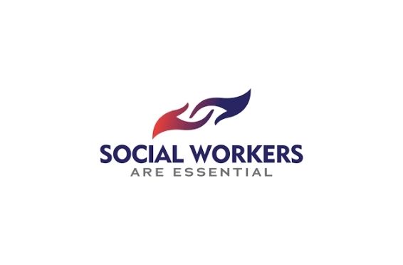 badge for national social workers month