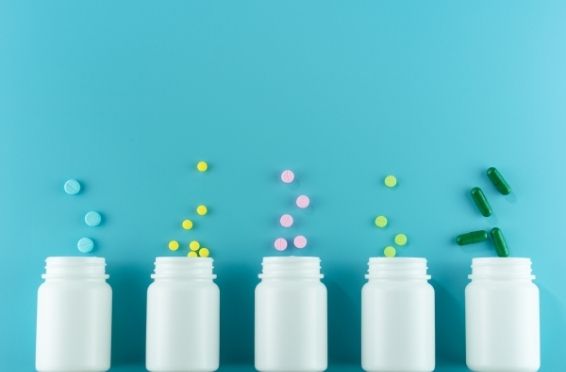Over-The-Counter Medications pill bottles - most commonly abused over the counter medications concept